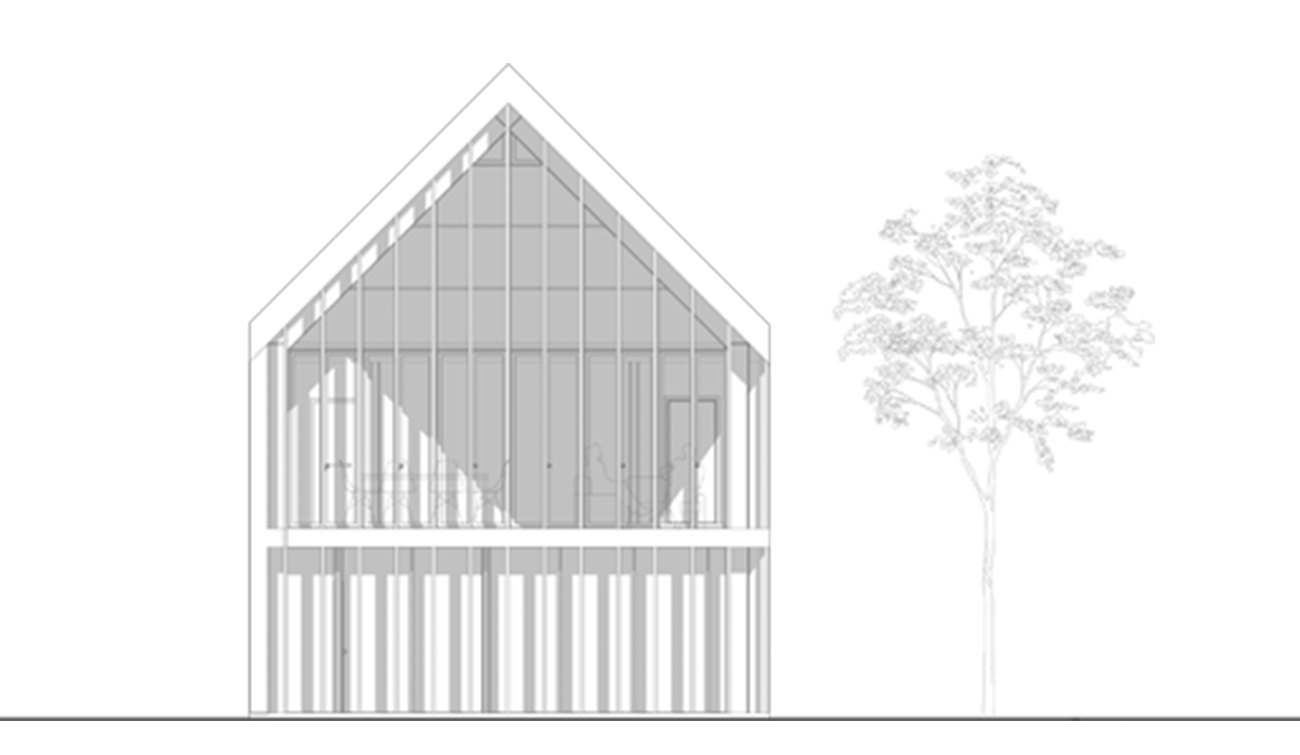coupe élévation design minimalisme honei architecture